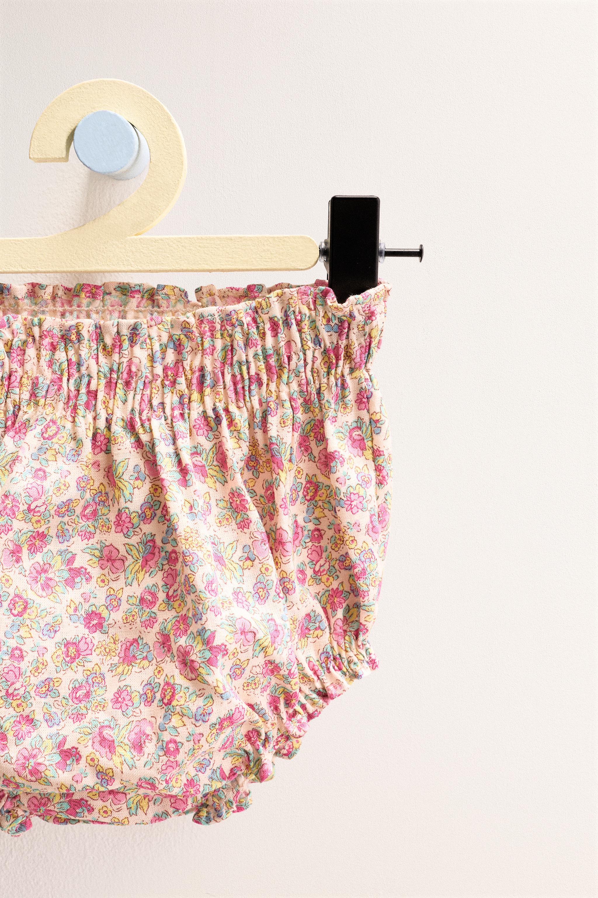 ZARA TIMELESS - ENSEMBLE FLEURS AVEC LIN